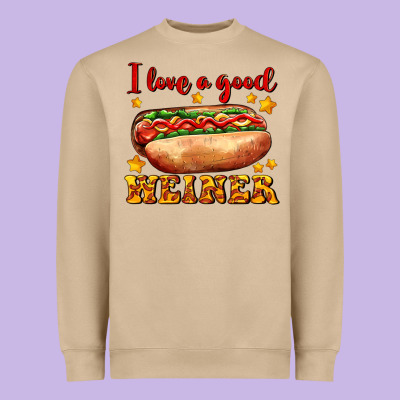 I Love A Good Weiner Heavyweight Sweatshirt Designed By Adodesignshop