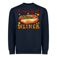 Navy i love a good weiner Heavyweight Sweatshirt - AdoDesignShop