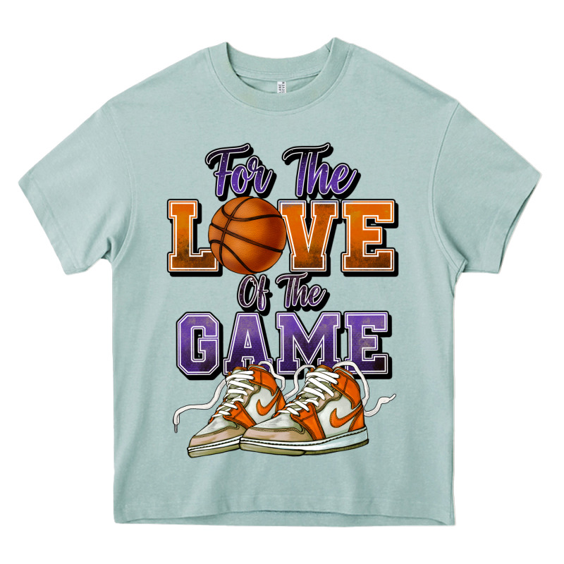 For The Love Of The Game Basketball Heavy Core Tee by HowdyJamesFarm | Teevron