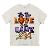 Cream for the love of the game basketball Heavy Core Tee - HowdyJamesFarm