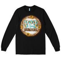 Black teacher of tiny earrings Long Sleeve Tee - BundleAndBundleShop