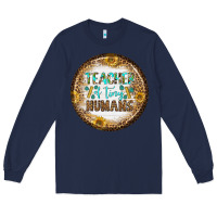 Navy teacher of tiny earrings Long Sleeve Tee - BundleAndBundleShop
