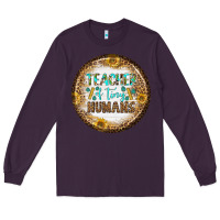 Plum teacher of tiny earrings Long Sleeve Tee - BundleAndBundleShop