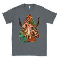 Charcoal Heather bullskull arrowhead Classic Tee - Jasminsmagicworld