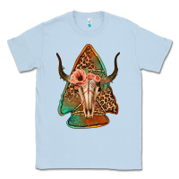 Dusty Blue bullskull arrowhead Classic Tee - Jasminsmagicworld