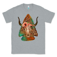 Heather Grey bullskull arrowhead Classic Tee - Jasminsmagicworld