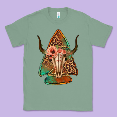 Bullskull Arrowhead Classic Tee Designed By Jasminsmagicworld