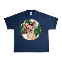 Navy Chihuahua And Farm Urban Heavy Tee - RanaPortraitStore