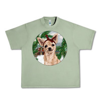 Oil Green Chihuahua And Farm Urban Heavy Tee - RanaPortraitStore