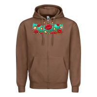 Chestnut lips and strawberries Zipper Hoodie - AdoDesignShop