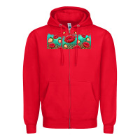 Lips And Strawberries Zipper Hoodie | Teevron