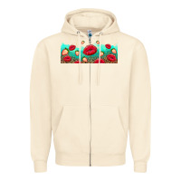 Sandshell lips and strawberries Zipper Hoodie - AdoDesignShop