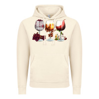 Vintage Artic hallothanksmas halloween thanksgiving  christmas wine Vintage Hoodie - FaDigitalArtStudio
