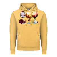 Vintage Mustard hallothanksmas halloween thanksgiving  christmas wine Vintage Hoodie - FaDigitalArtStudio
