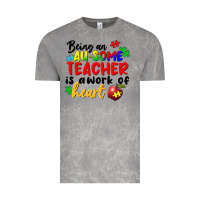Being An Au Some Teacher Is A Work Of The Heart Vintage Tee | Teevron