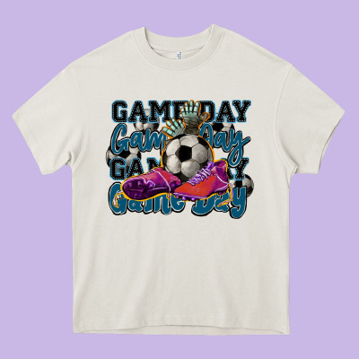 Game Day Soccer Heavy Core Tee Designed By Howdyjamesfarm