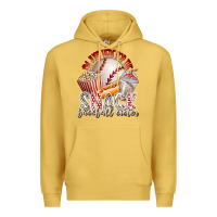 Antique Gold i am just here for the snack baseball sister Premium Hoodie - RacoonDesign
