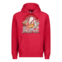 Cardinal i am just here for the snack baseball sister Premium Hoodie - RacoonDesign