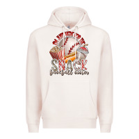 Pale Pink i am just here for the snack baseball sister Premium Hoodie - RacoonDesign