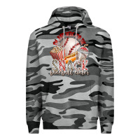 Slate Camo i am just here for the snack baseball sister Premium Hoodie - RacoonDesign