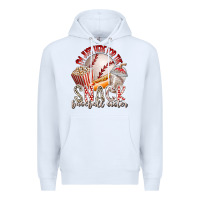 White i am just here for the snack baseball sister Premium Hoodie - RacoonDesign