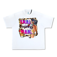 White Small business mama Mother's Day Urban Heavy Tee - FaDigitalArtStudio