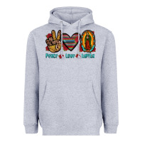 Heather Grey peace love lupita Heavyweight Hoodie - JahusDesignShop