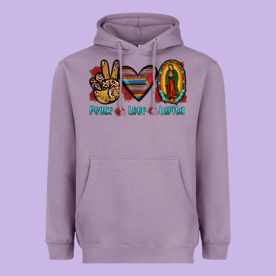 Peace Love Lupita Heavyweight Hoodie Designed By Jahusdesignshop