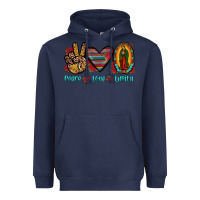 Navy peace love lupita Heavyweight Hoodie - JahusDesignShop