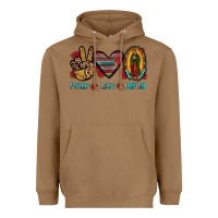 Toasted Coconut peace love lupita Heavyweight Hoodie - JahusDesignShop