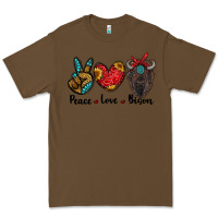 Cacao peace love bison Premium Tee - RanaPortraitStore