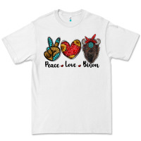White peace love bison Premium Tee - RanaPortraitStore
