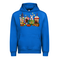 Cobalt Christmas coffee cups with Bull Terrier Urban Hoodie - RanaPortraitStore