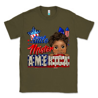 Army Green little mister america black boy Classic Tee - CowGirlArtShop