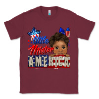 Burgundy little mister america black boy Classic Tee - CowGirlArtShop