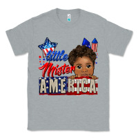 Heather Grey little mister america black boy Classic Tee - CowGirlArtShop