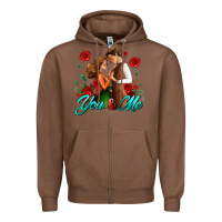 Chestnut you and me Zipper Hoodie - AdoDesignShop