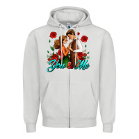 Dove Grey you and me Zipper Hoodie - AdoDesignShop