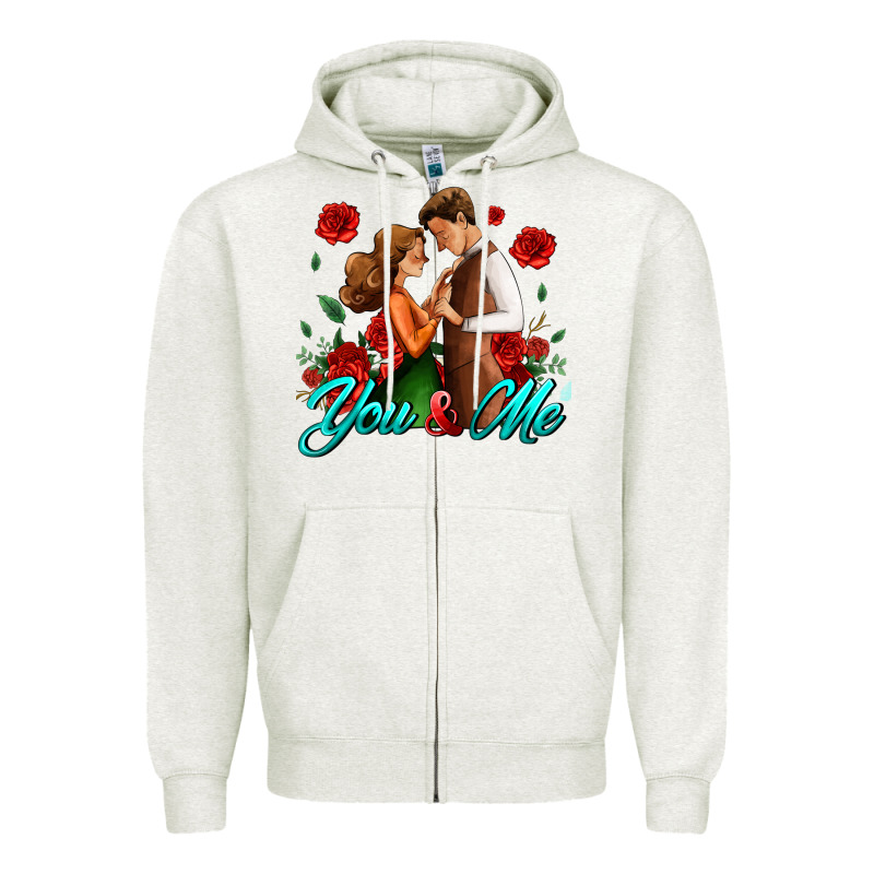 You And Me Zipper Hoodie by AdoDesignShop | Teevron