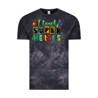 Cloud Black I teach super heroes Vintage Tee - FaDigitalArtStudio