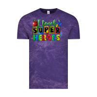 Cloud Purple I teach super heroes Vintage Tee - FaDigitalArtStudio