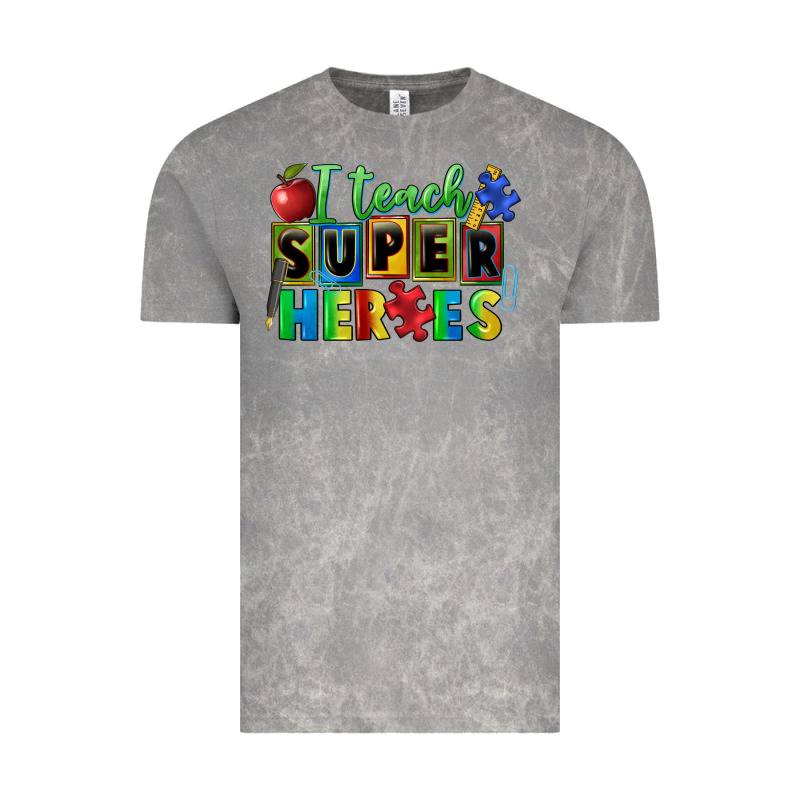 I Teach Super Heroes Vintage Tee by FaDigitalArtStudio | Teevron