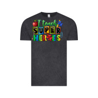 Vintage Black I teach super heroes Vintage Tee - FaDigitalArtStudio