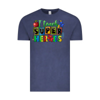 Vintage Denim I teach super heroes Vintage Tee - FaDigitalArtStudio