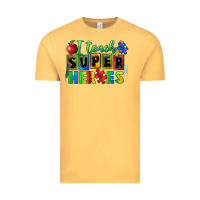 Vintage Mustard I teach super heroes Vintage Tee - FaDigitalArtStudio