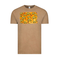 Vintage Coffee School Bus Pattern Vintage Tee - Jasminsmagicworld