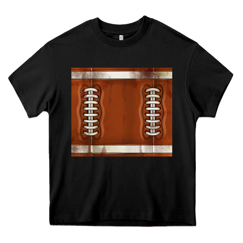 Distressed American Football Pattern Heavy Core Tee by TumblerDesignByShophia | Teevron