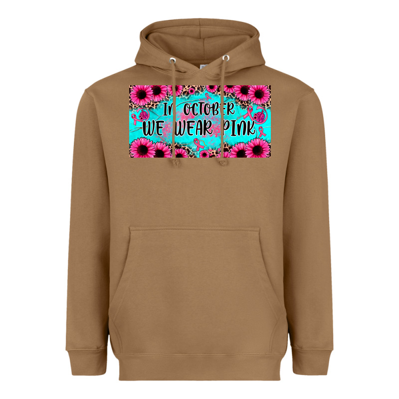 In October We Wear Pink Heavyweight Hoodie by JahusDesignShop | Teevron