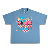 Pebble Blue Memorial Day honor and remember Urban Heavy Tee - FaDigitalArtStudio