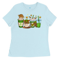 Baby Blue fantastic movie character coffee cups Ladies Tee - OliviaCreatesArt